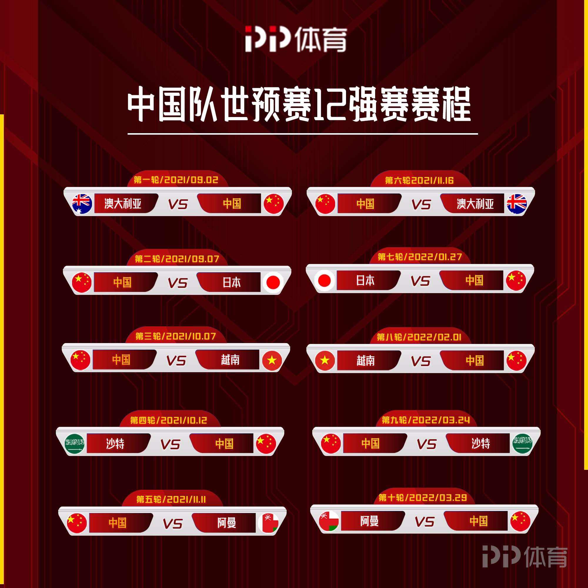 世预赛中国赛程时间表（世预赛中国赛程时间表最新）